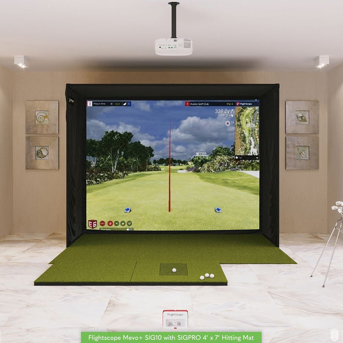 Flightscope Mevo+ SIG10 Golf Simulator Package