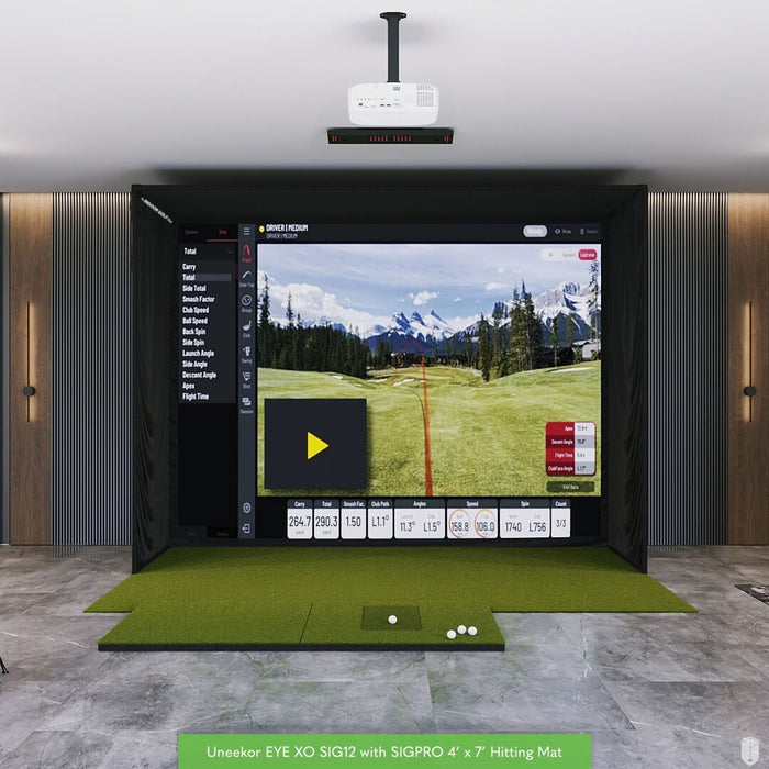 Uneekor EYE XO SIG12 Golf Simulator Package